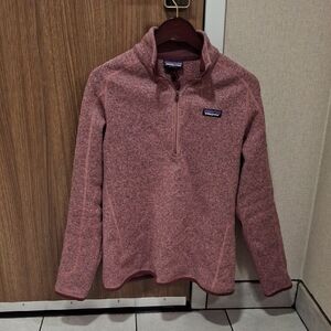 Patagonia Better Sweater Kipi Pink 1/4 Zip Fleece Pullover Women's Large